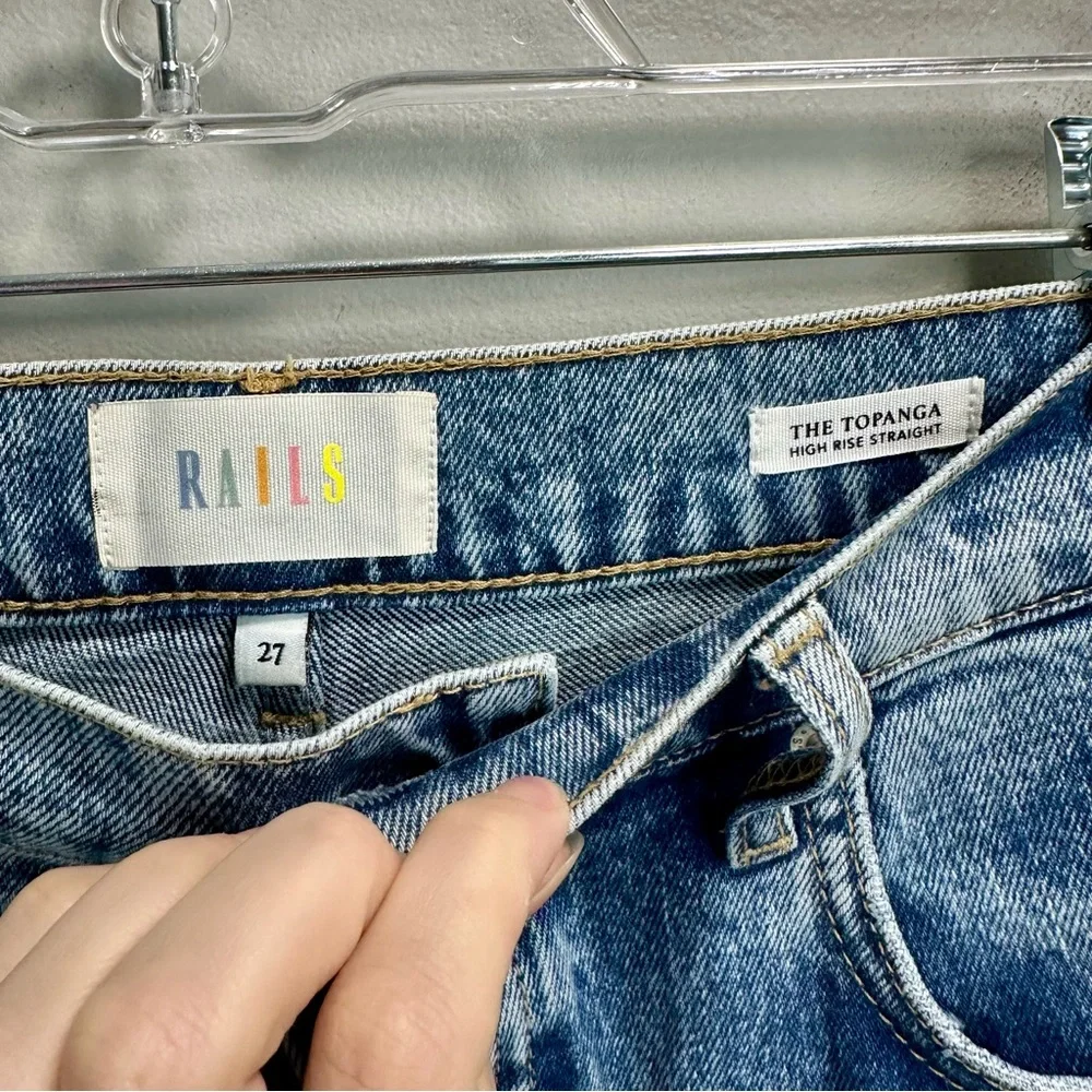 RAILS Topanga High Waist Straight Leg‎ Jeans